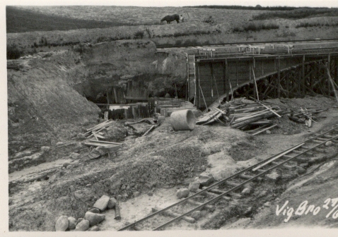 Vig Bro under bygning - juni 1936 (B741)