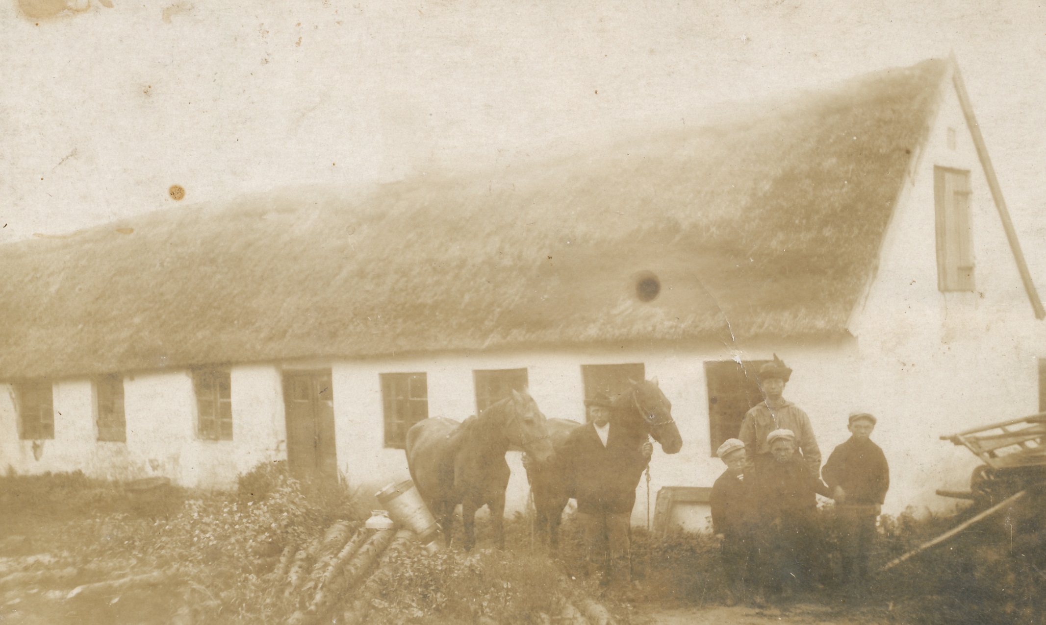 Landejendom ved Skamlebækvej/Tranelunden - ca. 1916 (B15112)