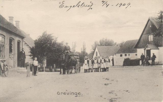 Grevinge. Hovedgaden, ca. 1900 (B1818)