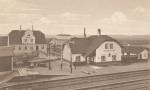Fårevejle Station og Valdemar Olsens Hotel Lammefjord - ca. 1914 (B1953)