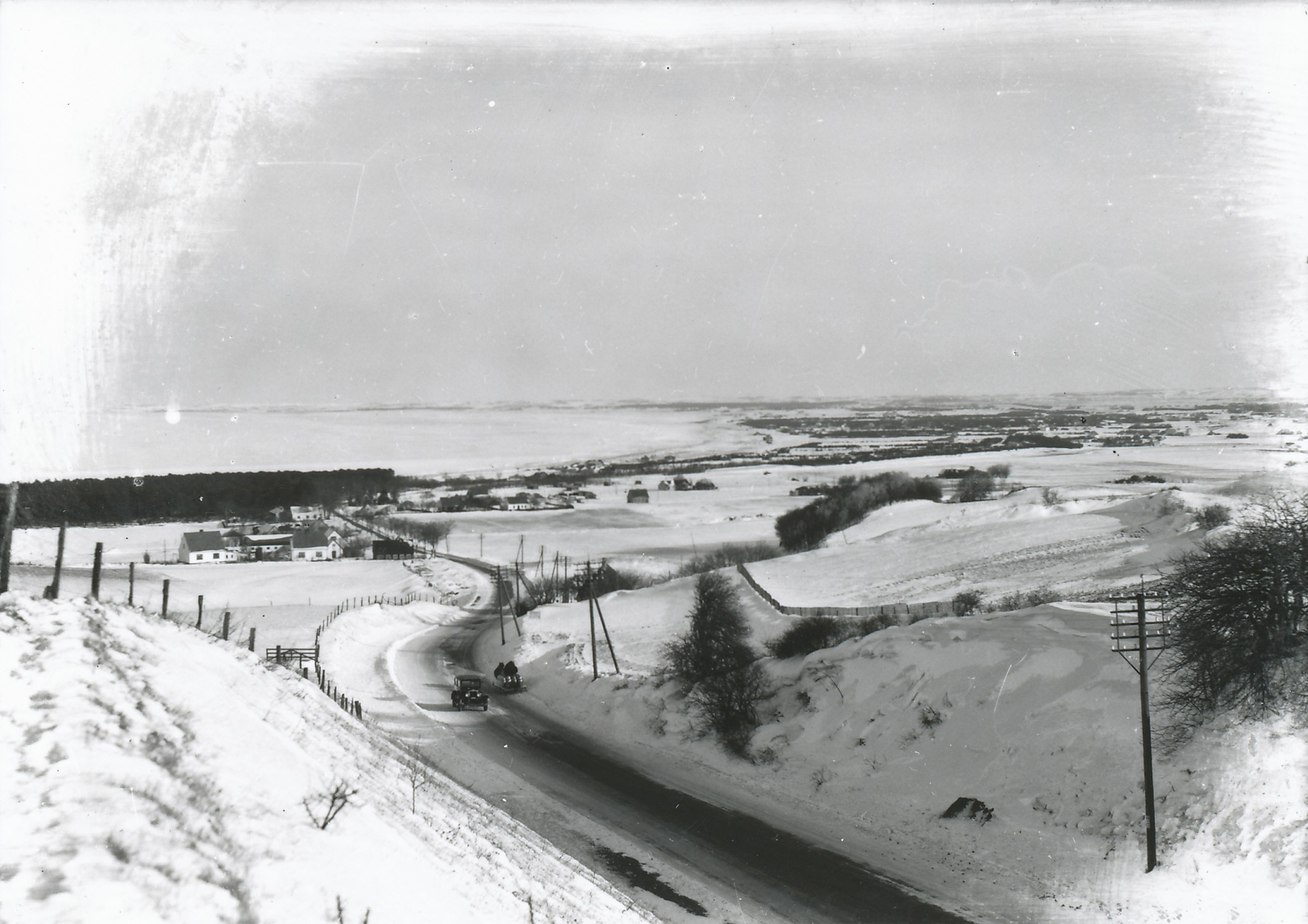 Høve Stræde i vinterdragt, ca. 1940 (B2309)