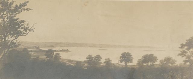 Lammefjorden 1870. Reproduktion af fotograf Søren Bays maleri fra 1908 (B2324)