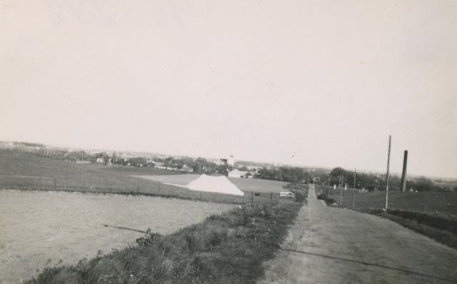 Fårevejle Kirkeby set fra Ordrupvej - ca. 1940 (B2431)