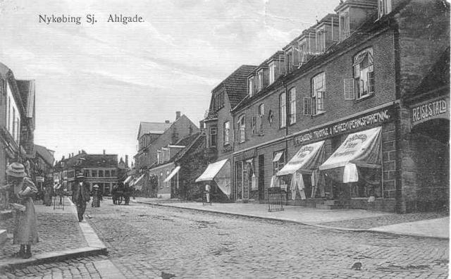 Hjørnet af Algade og Havnegade - før 1912 (B90313)