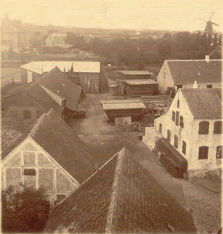 Købmand Hans Hansens gård - før 1920 (B90388)