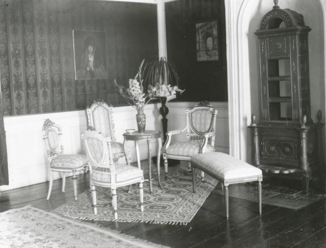 Dragsholm Slot. Salon. Interiør - 1940 (B2587)