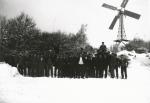 Vallekilde Højskoles vindmølle - Vinteren 1929 (B2679)