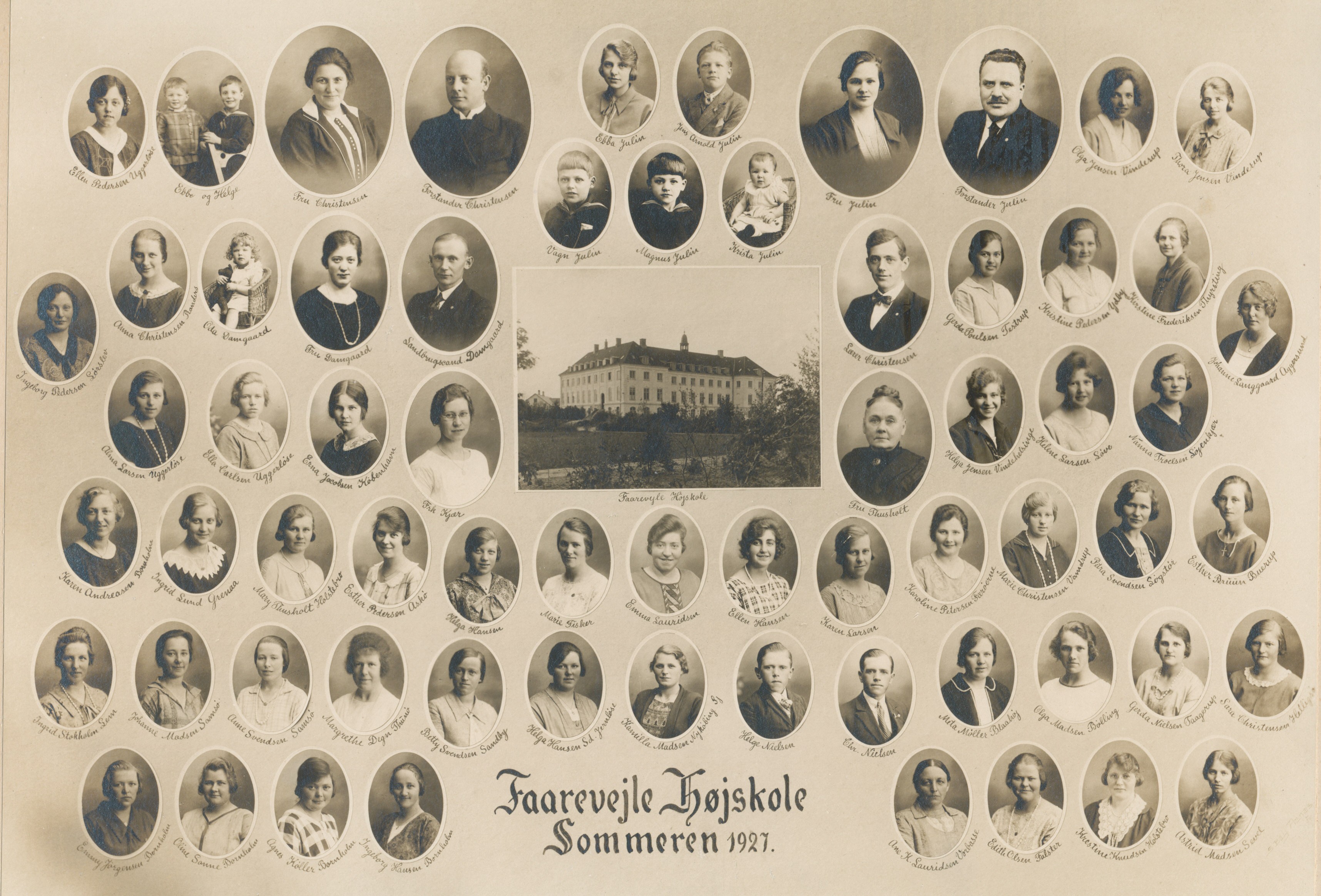 Fårevejle Højskole - Sommeren 1927 (B2718)