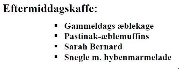 Eftermiddagskaffe