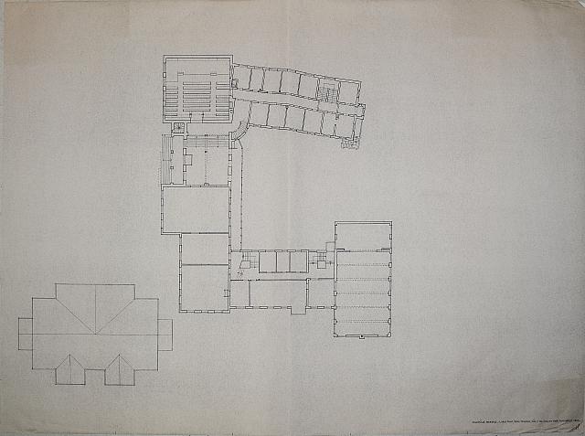 1. sals plan - eksisterende forhold. August 1989.