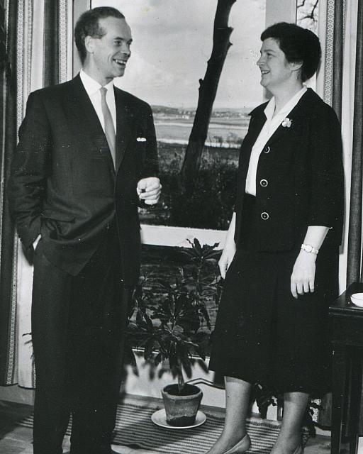 Bodil & forstander Jørgen Jessen - 1963 (B13563)