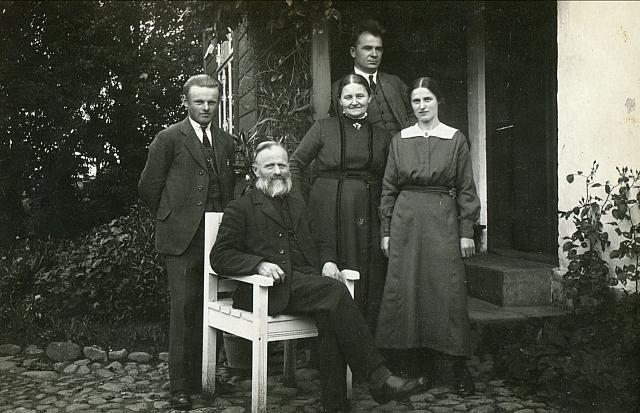 Valdemar Bennike & familie - 1922 (B12424)