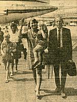 Familien Veit hjemvendt fra Nairobi - 1968 (B13674)