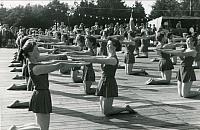 Gymnastikopvisning i Høve - 1956 (B13488)
