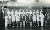 Det første hold delingsførere med begge køn. - 1954-1955 (B13812)